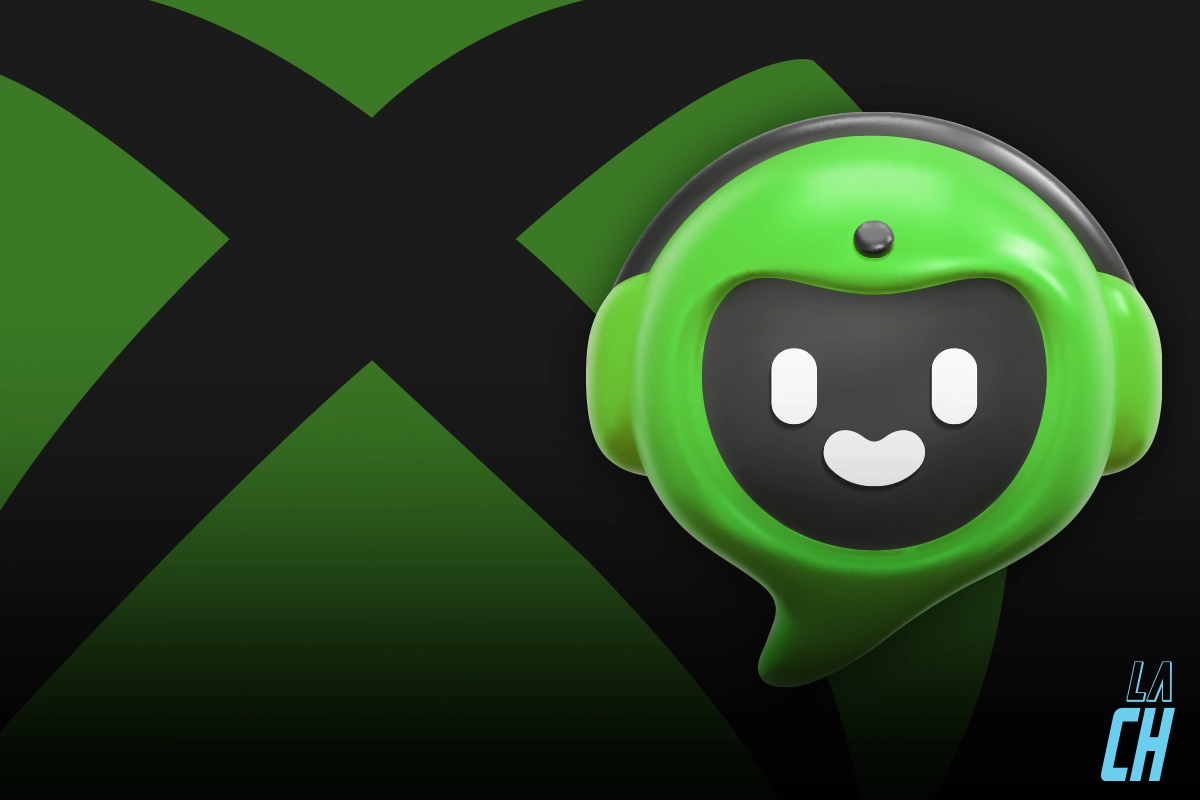 Una maqueta de cómo luce el chatbot de Xbox de Microsoft.