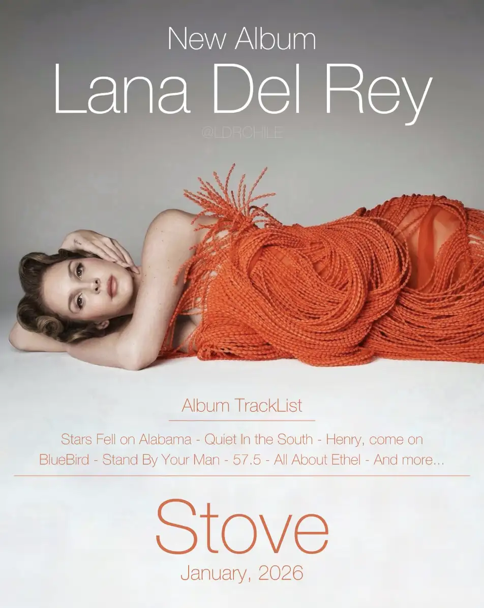 Lana Del Rey sorprende al cambiar el nombre de su nuevo álbum a ‘Stove’ con influencias country