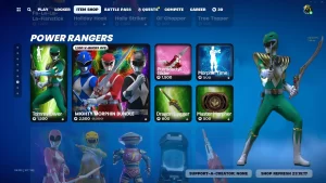 Los Power Rangers/ Fornite