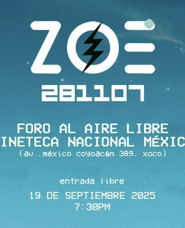 Zoé y la Cineteca Nacional anuncian proyección especial al aire libre del concierto 281107