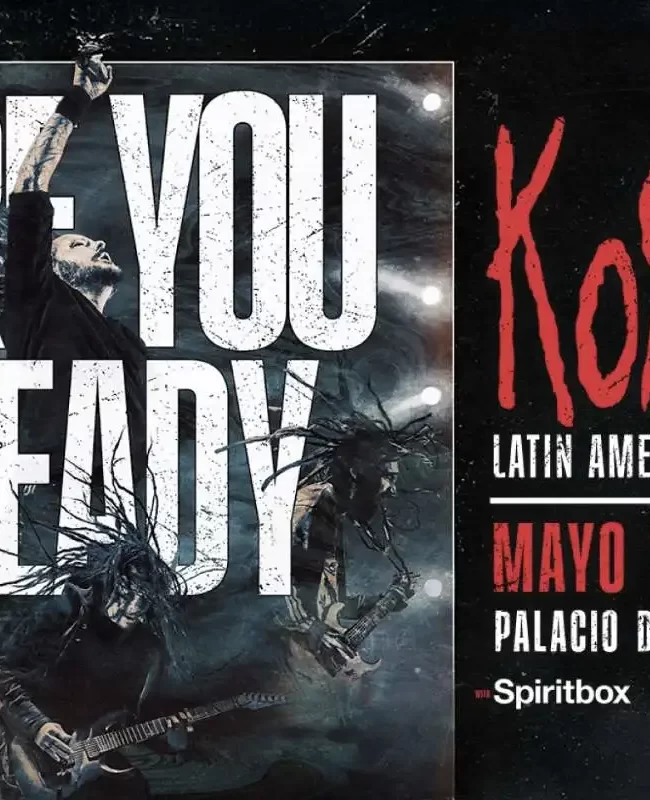 KoRn regresa a México con un show único en el Palacio de los Deportes en 2026