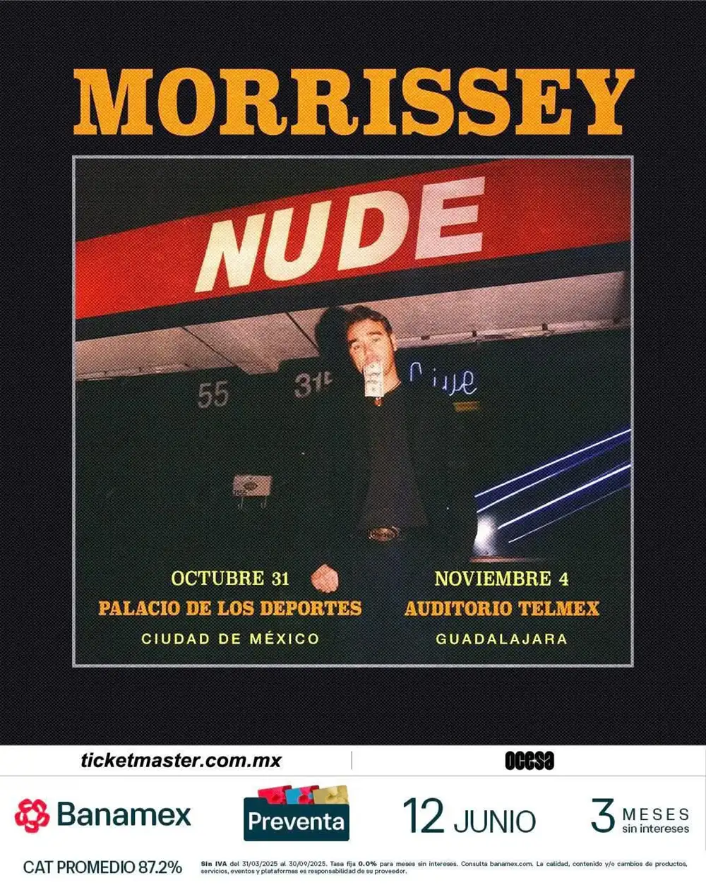 Morrissey cancela conciertos en CDMX y Guadalajara por agotamiento