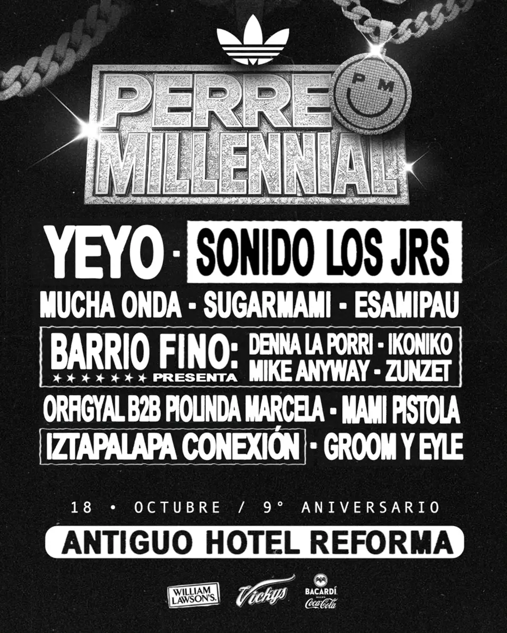 Perreo Millennial, la icónica fiesta de reguetón en CDMX, celebra su noveno aniversario con un cartel imperdible