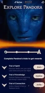 Avatar- Fuego y Cenizas; experiencia inmersiva en TikTok